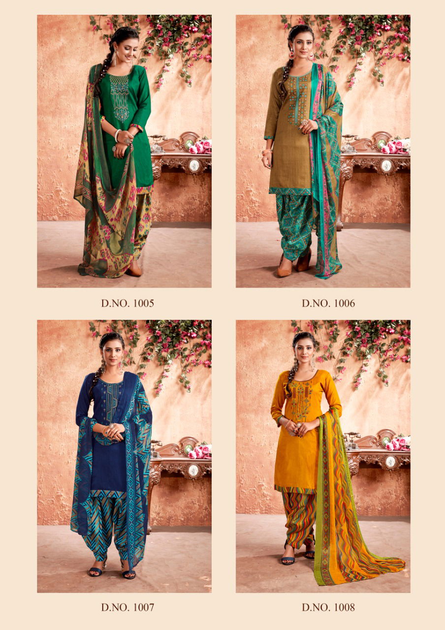 Anita Kesariya Mehar Fancy designer Daily Casual Wear jam cotton Printed Designer Dress Material Collection
